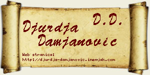 Đurđa Damjanović vizit kartica